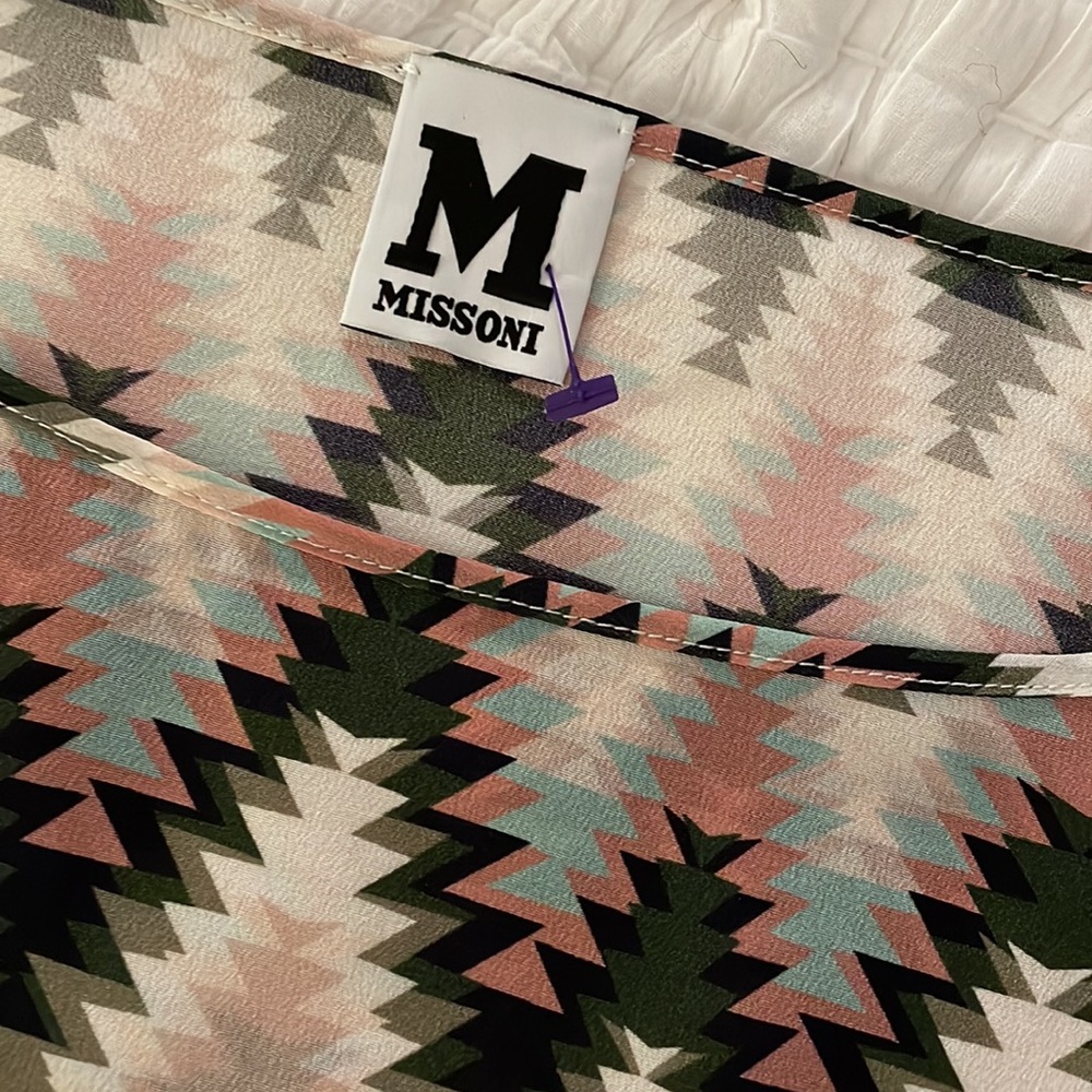 NWT Designer Missoni silk top
